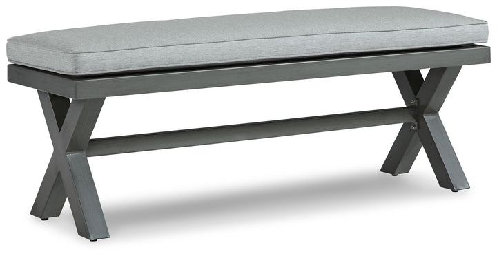 Elite Park - Bench With Cushion - Gray