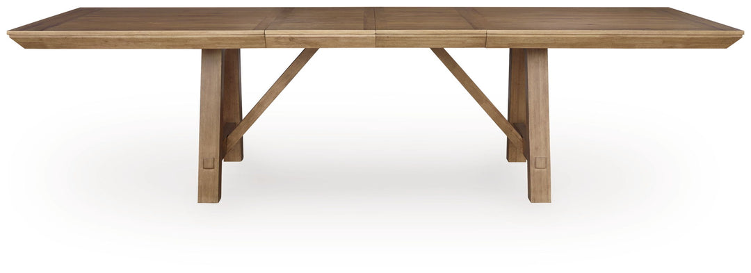 Ridgester - Rectangular Dining Room Extension Table - Light Brown