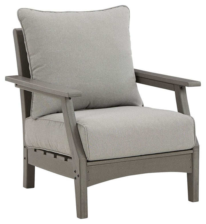 Visola - Lounge Chair w/Cushion (Set of 2) - Gray