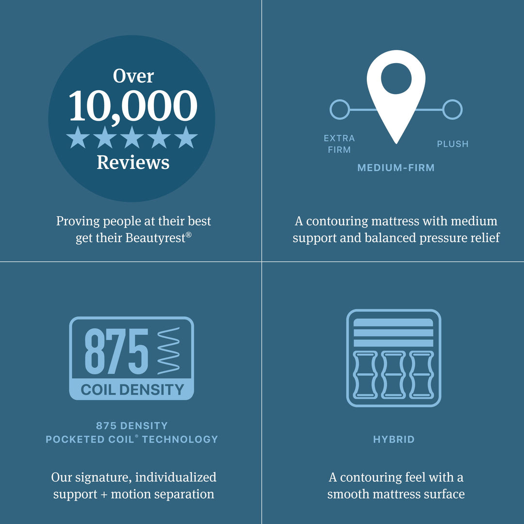 Beautyrest - Level Two Hybrid Plush Mattress