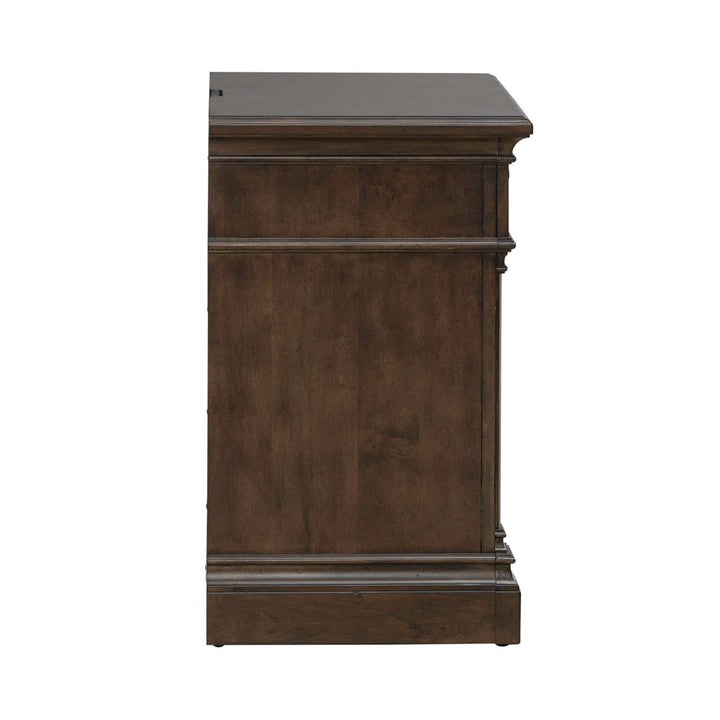 Arden Road - Nightstand With Charging Station - Satin Cherry