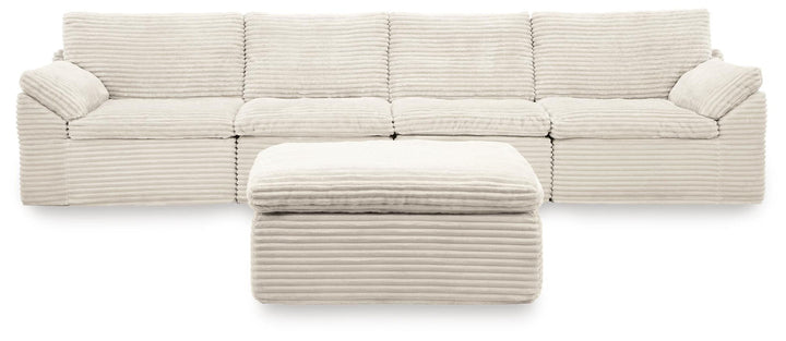 Fannin - 4-Piece Sectional With Ottoman - Ivory