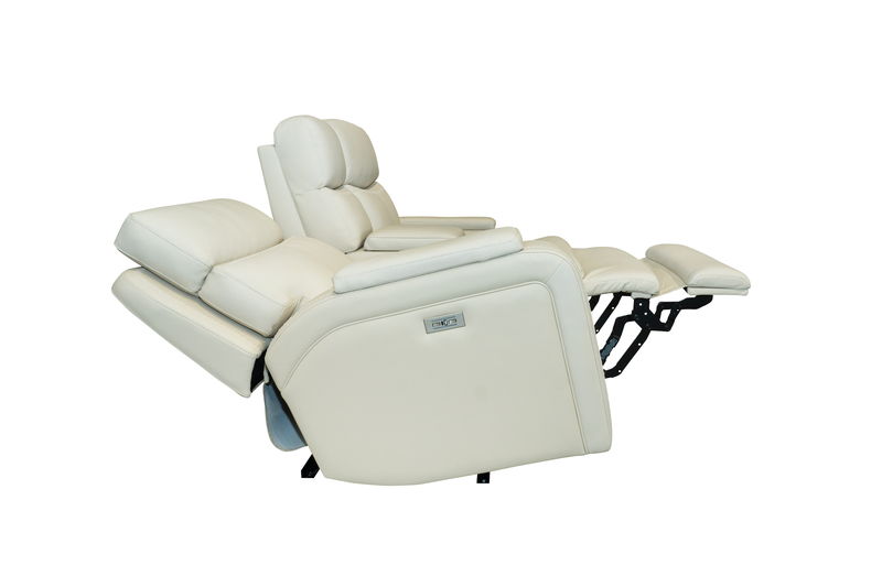 Gunner - Power Console Loveseat Recliner With Power And Power Headrest - Almond