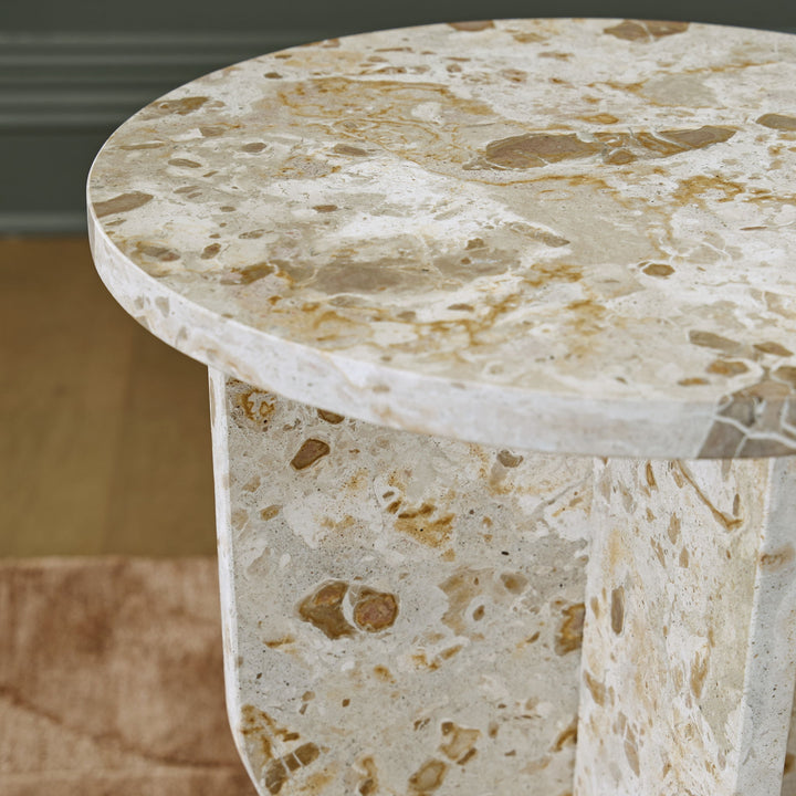 Treygan - Accent Table - Beige