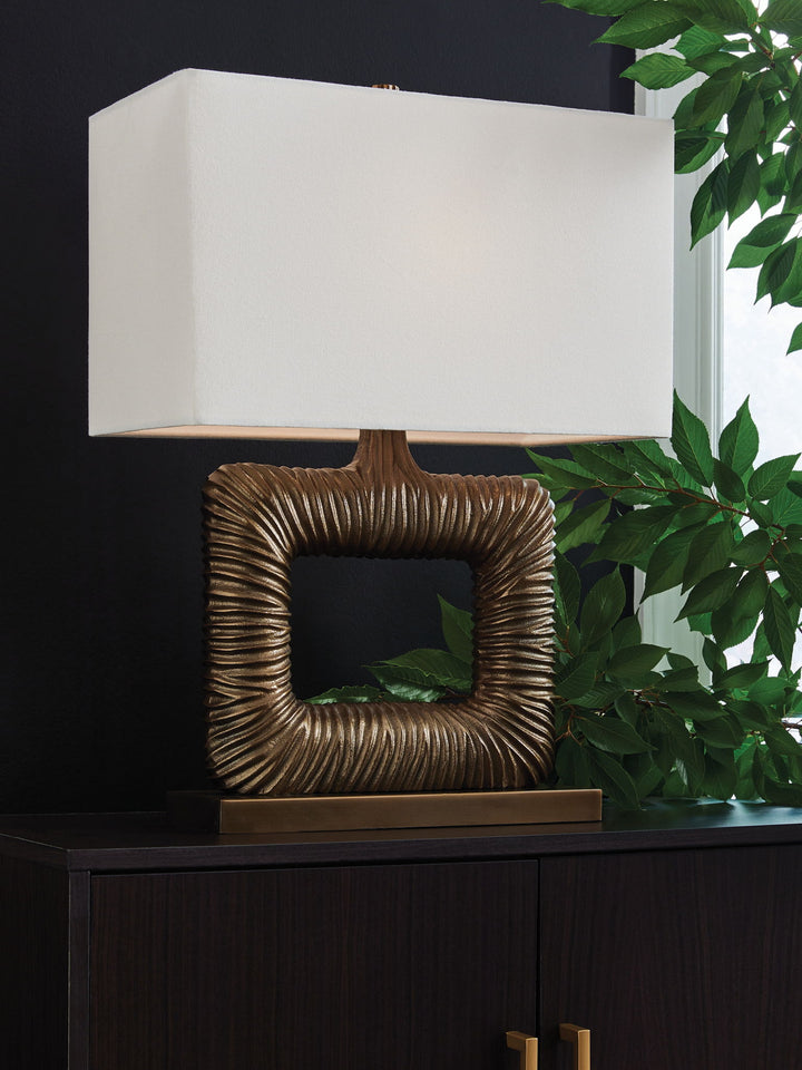 Garronby - Metal Table Lamp - Antique Brass Finish