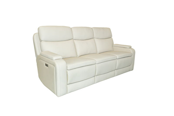 Gunner - Sofa Recliner With Power And Power Headrest - Almond