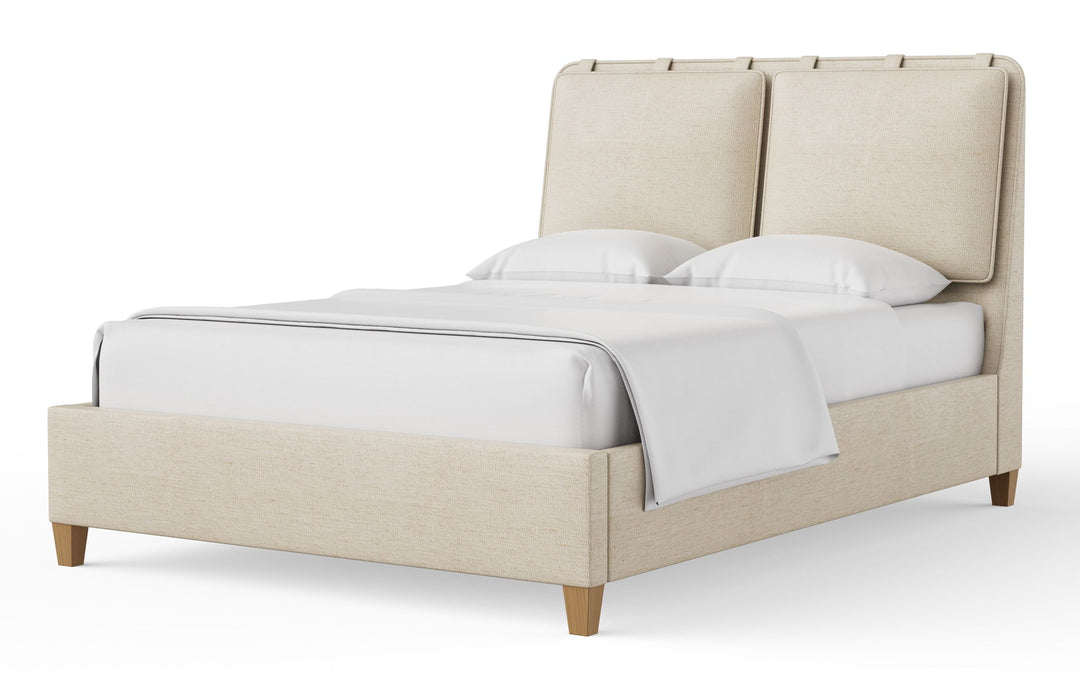 Nordhaven - Upholstered Bed - Nordic Walnut Legs