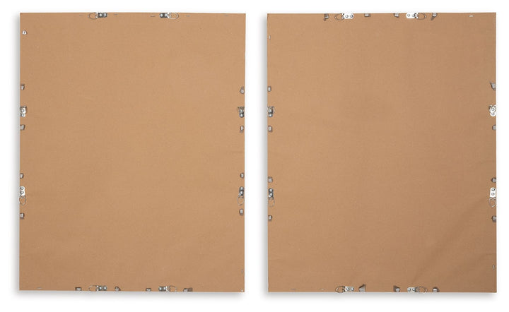 Holport - Wall Art Set (Set of 2) - Blue / White