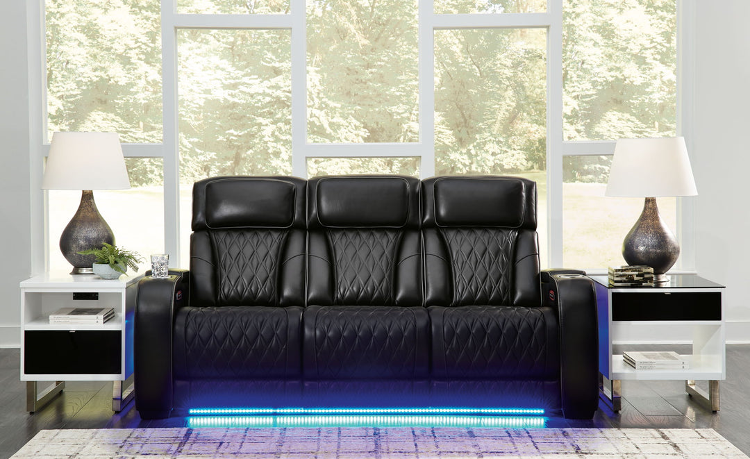 Boyington - 2 Pc. - Power Reclining Sofa And Loveseat - Black