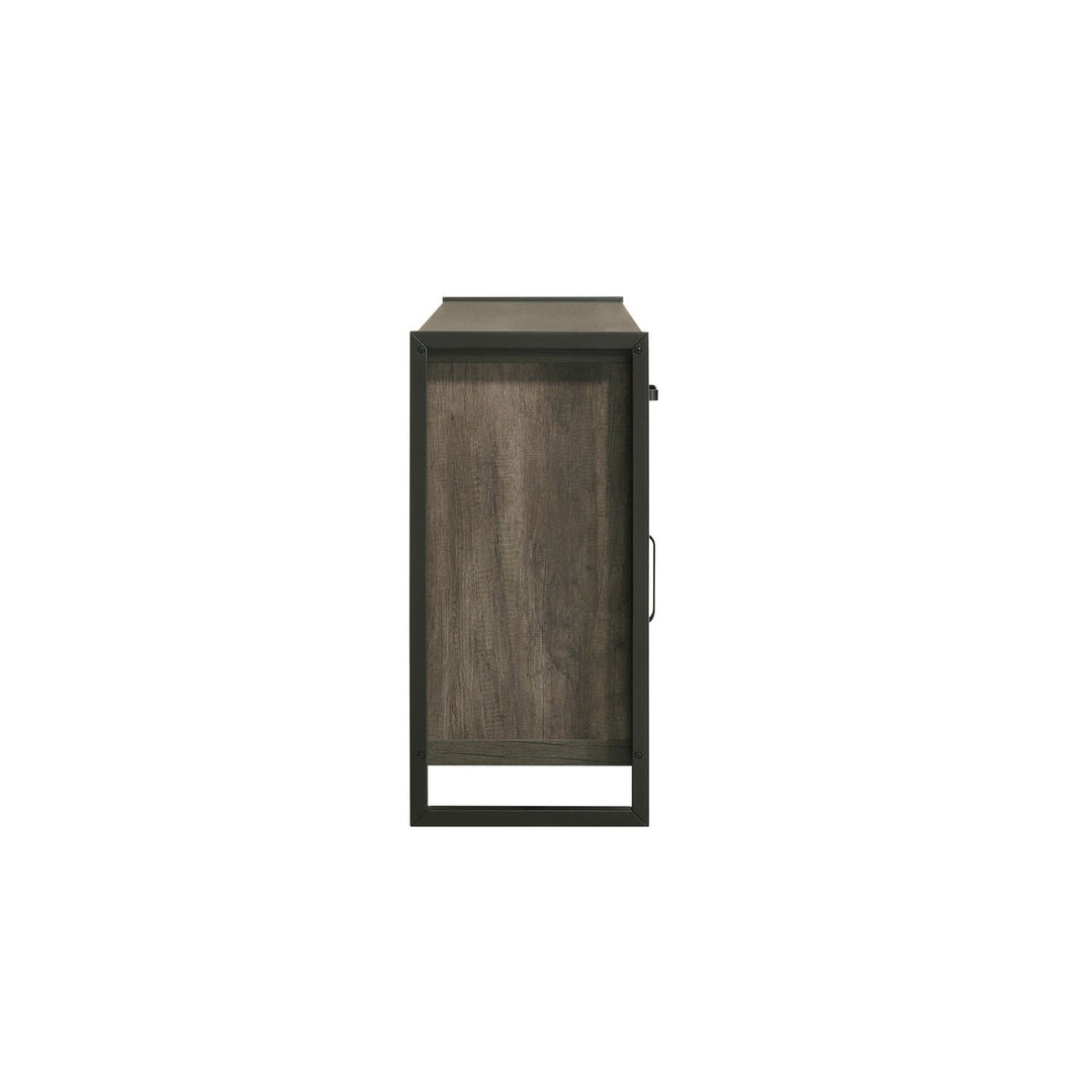 Fireplace TV Consoles - 686 78" Console With Fire FTS - Brown