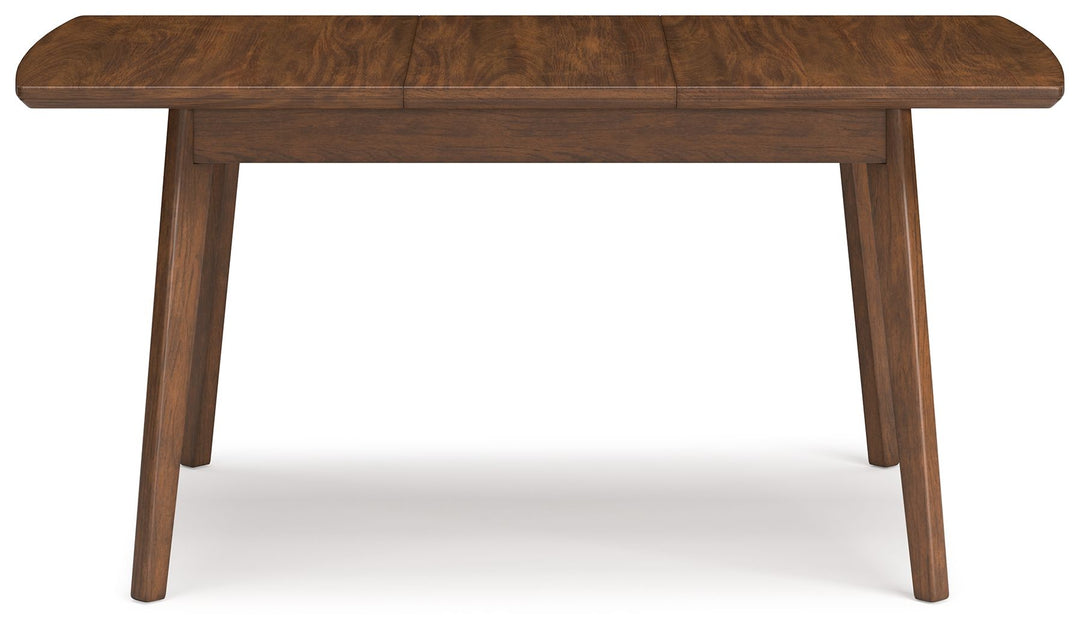 Lyncott - Rectangular Dining Room Butterfly Extension Table - Brown