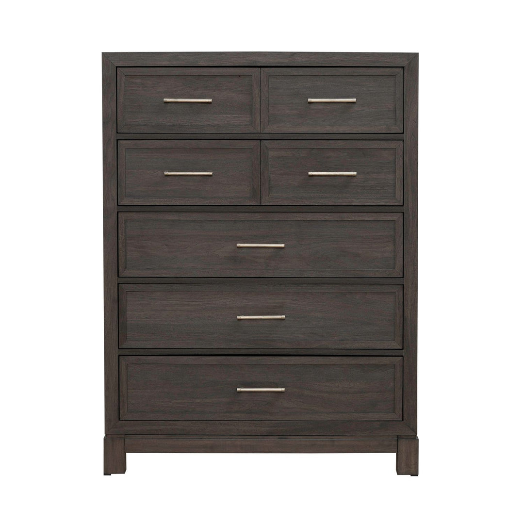 Modern Edge - 5 Drawer Chest - Brown