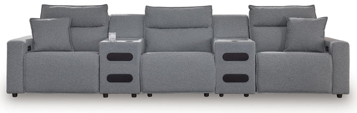 ModMax II - Salt And Pepper - Reclining Sectional