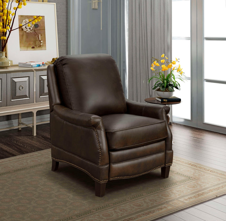 Ashebrooke - Push Thru The Arm Recliner - Walnut
