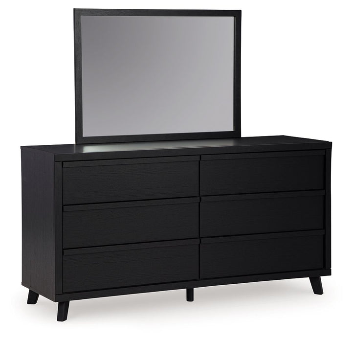 Danziar - Dresser And Mirror - Black