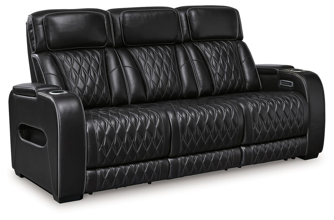 Boyington - 2 Pc. - Power Reclining Sofa And Loveseat - Black