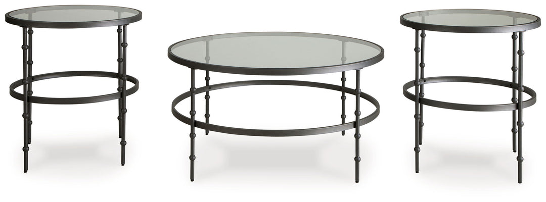 Kellyco - Occasional Table Set (Set of 3) - Gunmetal