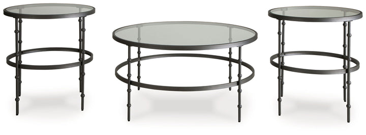 Kellyco - Occasional Table Set (Set of 3) - Gunmetal