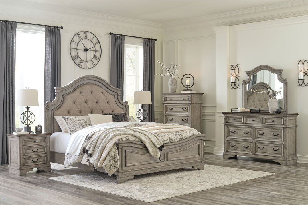 Lodenbay - Dresser, Mirror - Antique Gray