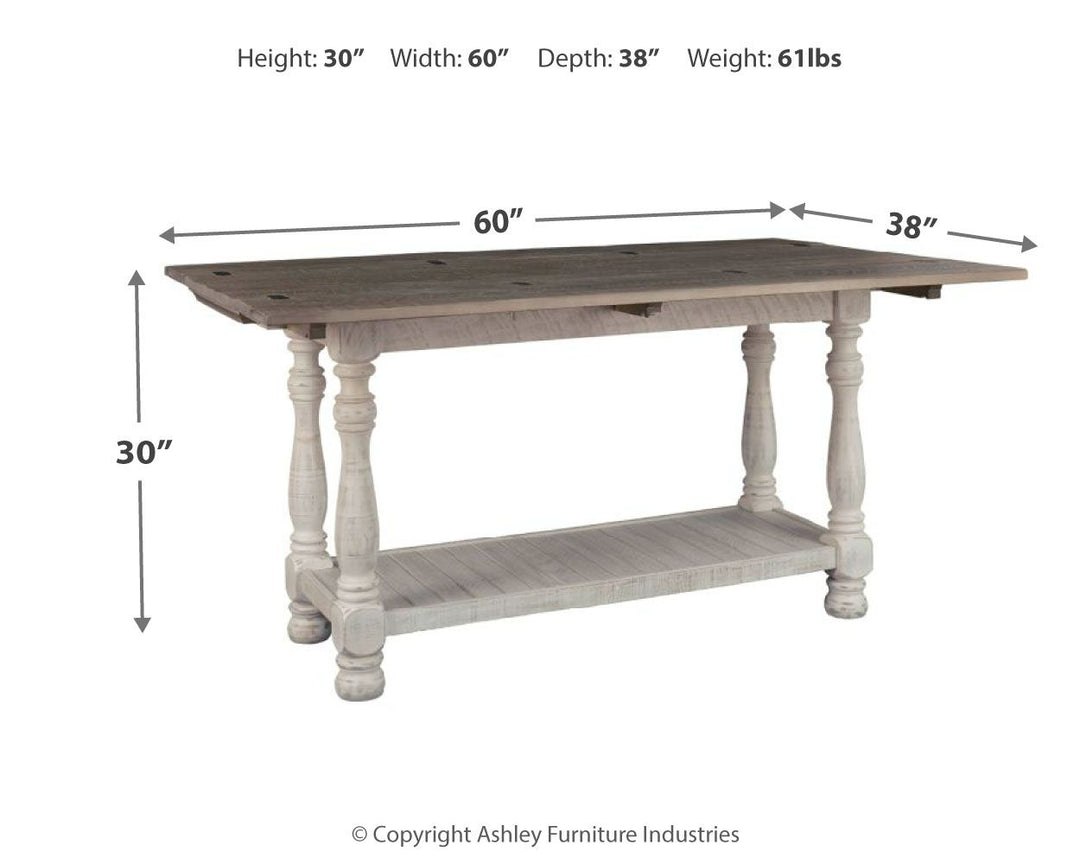 Havalance - Flip Top Sofa Table - Gray / White