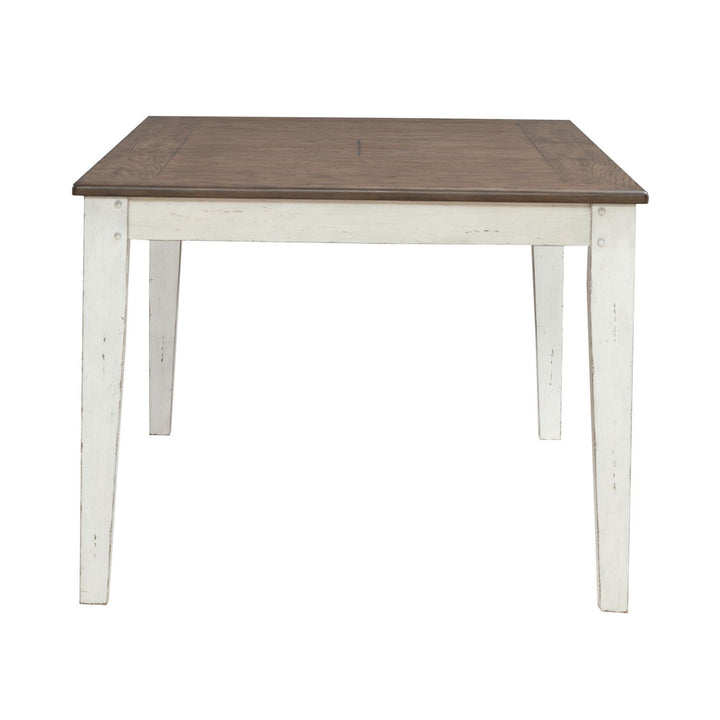 Al Fresco - Rectangular Leg Table - Graphite / Whitestone