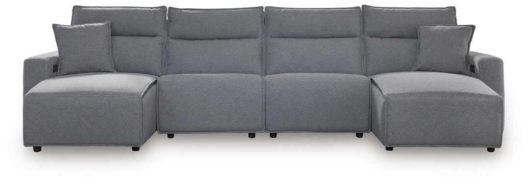 ModMax II - Salt And Pepper - Reclining Sectional