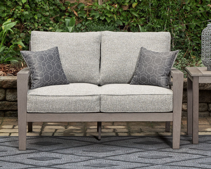 Hillside Barn - Loveseat W/Cushion - Gray / Brown