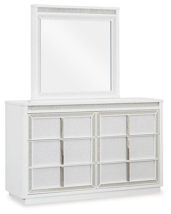 Chalanna - Dresser And Mirror - White
