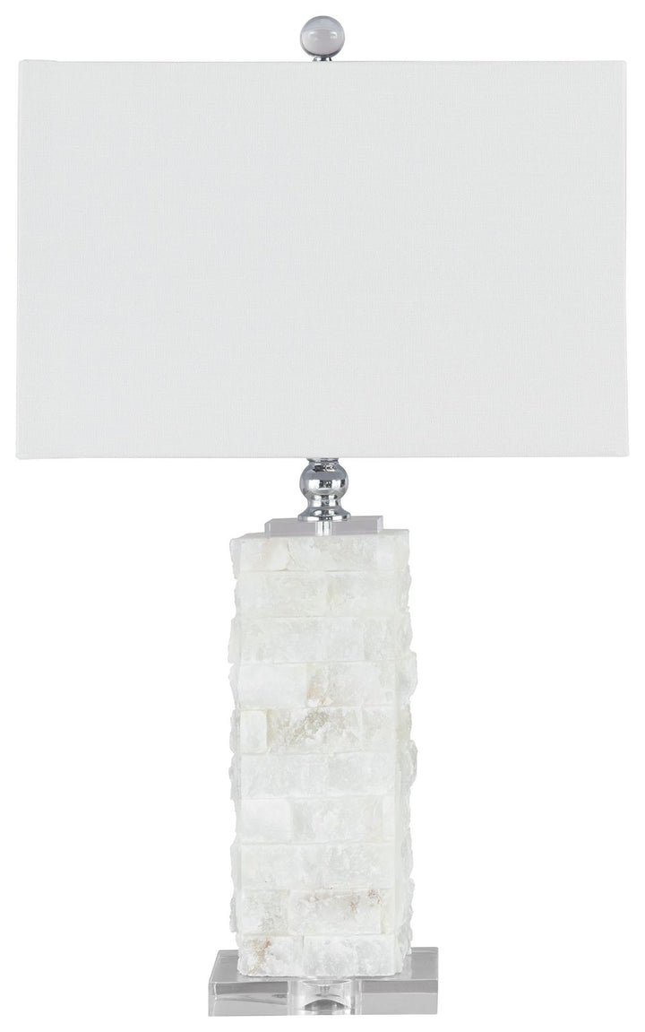 Malise - Alabaster Table Lamp  - White