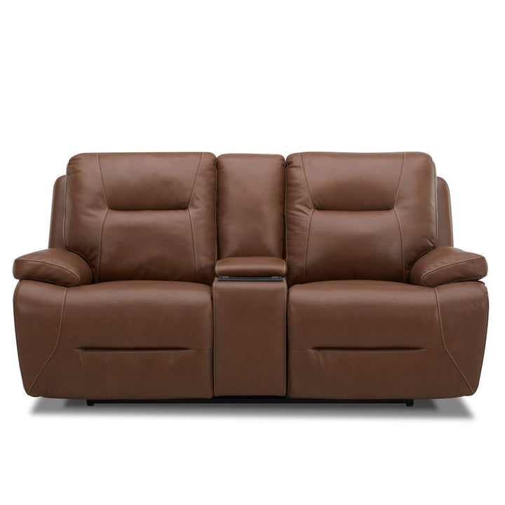 Cameron - Loveseat With Console P3 & ZG - Saddle