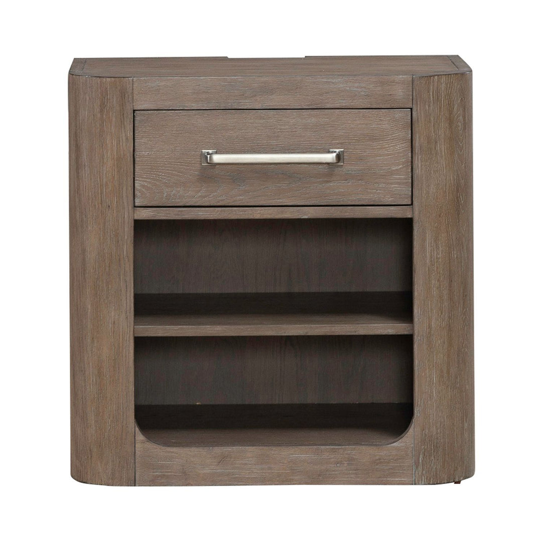 South Bend - Open Nightstand With Charging Station - Brown