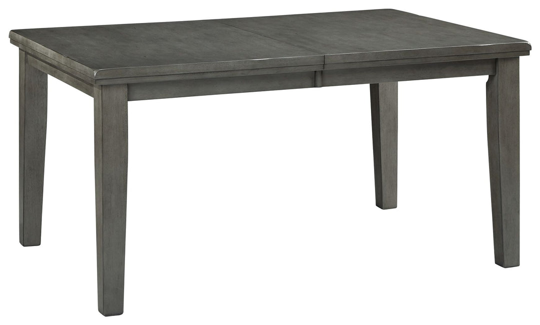 Hallanden - Rectangular Dining Room Butterfly Extension Table - Gray