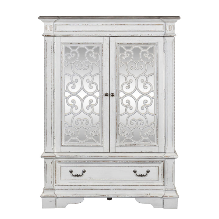 Abbey Park - Mirrored Door Chest - White