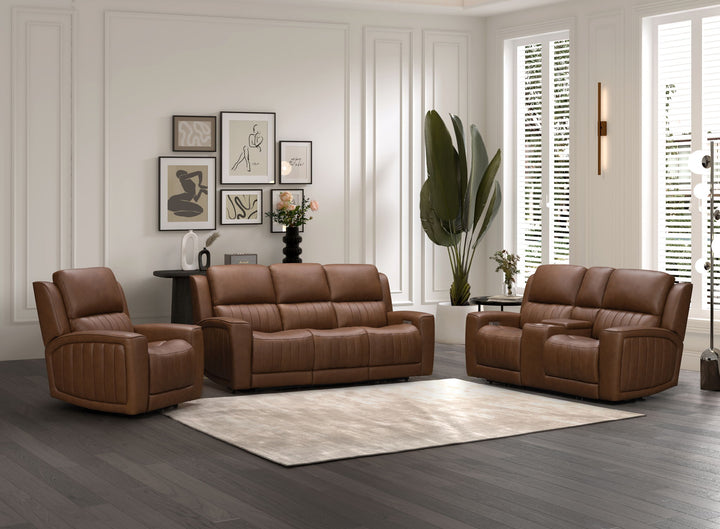 Pierce - Power Sofa With Power Recline, Power Headrest (Drop Down Table With Two Cup Holders)-Zero Gravity, Lumbar