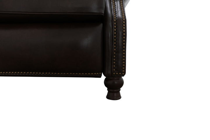 Presidential - Push Thru The Arm Recliner - Dark Brown