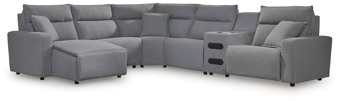 ModMax II - Salt And Pepper - Reclining Sectional