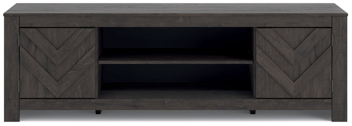 Cayboni - LG TV Stand With Fireplace Option