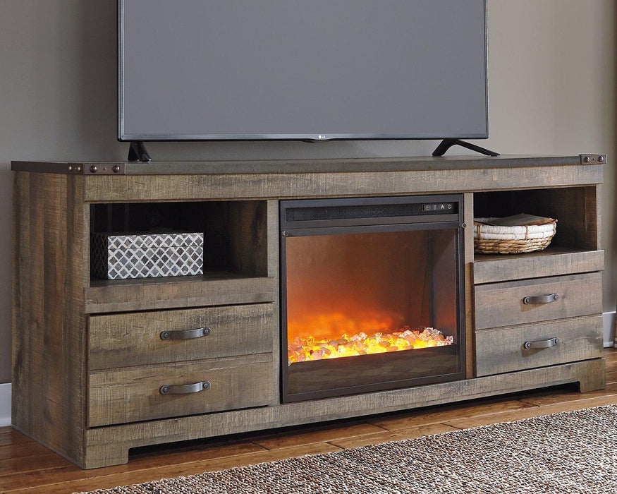 Trinell 63" TV Stand with Electric Fireplace