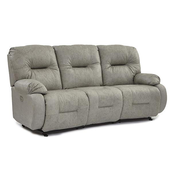 BRINLEY COLLECTION LEATHER POWER RECLINING CONVERSATION SOFA- U700CP4