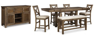 Moriville Counter Height Dining Set - Red Barn Furniture (Church, Virginia)