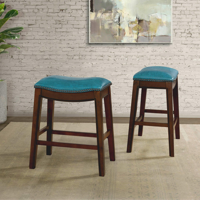 Fiesta 24" Backless Counter Height Stool in Blue