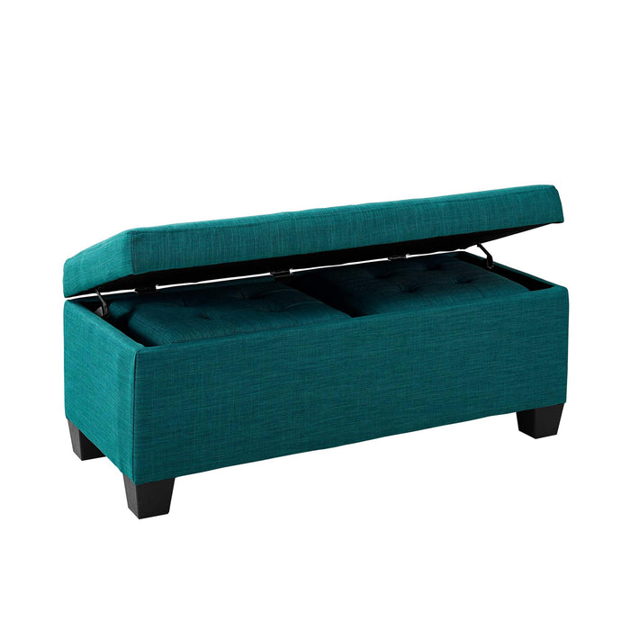 Ethan 3PK Storage Ottoman in Teal