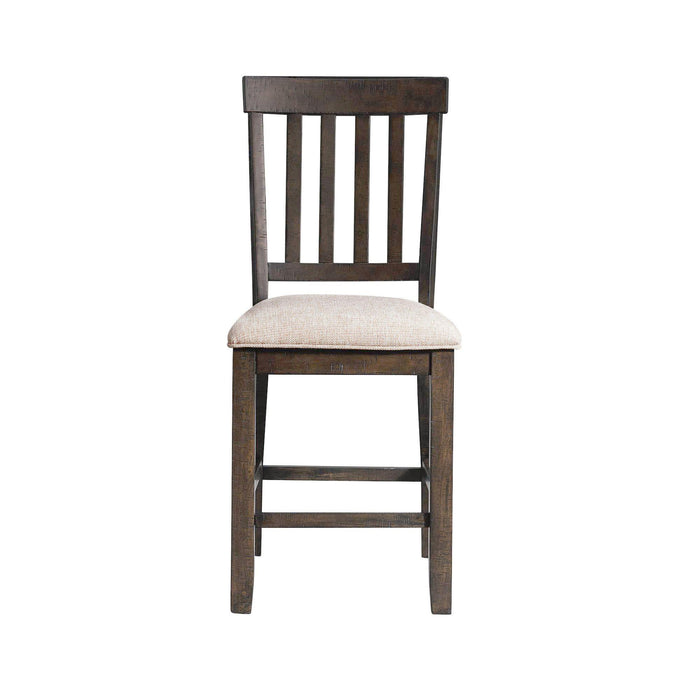 Stone Counter Slat Back Side Chair Set of 2