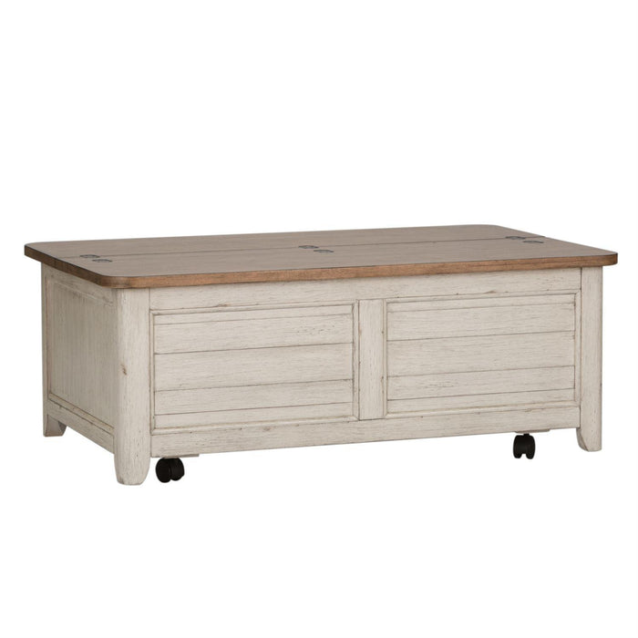 Liberty Farmhouse Reimagined Storage Trunk in Antique White