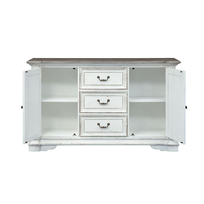 Liberty Furniture Abbey Park Buffet in Antique White