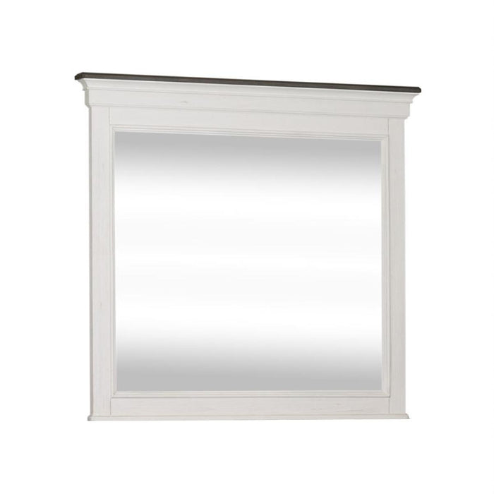 Liberty Furniture Allyson Park Mirror in Wirebrushed White
