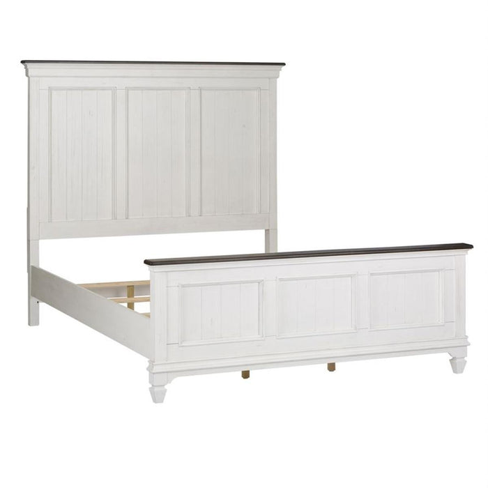 Liberty Furniture Allyson Park Queen Panel Bed in Wirebrushed White