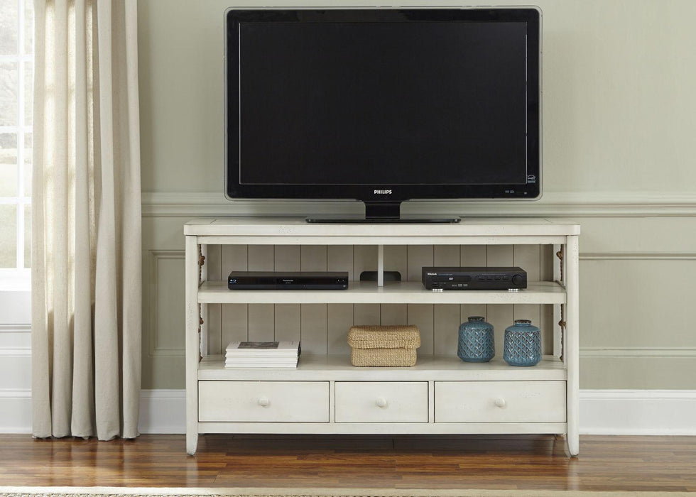 Liberty Furniture Dockside II Entertainment TV Console in White