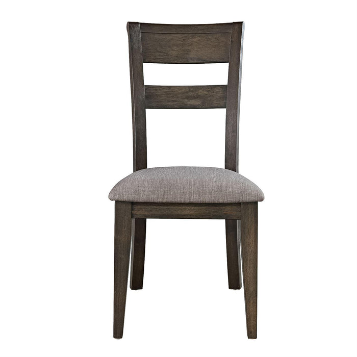 Liberty Furniture Double Bridge Splat Back Side Chair (RTA) in Dark Chestnut (Set of 2)