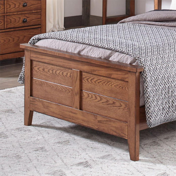Liberty Furniture Grandpa's Cabin Youth Full Panel Bed in Aged Oak